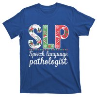 Speech Language Pathologist Christmas Speech Therapy Slp Gift T-Shirt