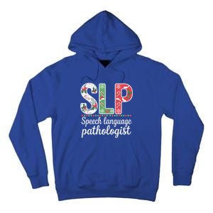 Speech Language Pathologist Christmas Speech Therapy Slp Gift Tall Hoodie