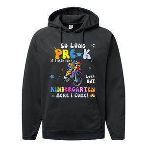 So Long PreK Kindergarten Here I Come Motorcycle Graduation Performance Fleece Hoodie