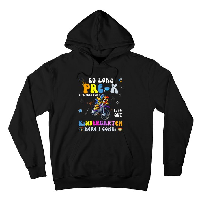 So Long PreK Kindergarten Here I Come Motorcycle Graduation Hoodie