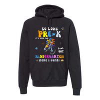 So Long PreK Kindergarten Here I Come Motorcycle Graduation Premium Hoodie