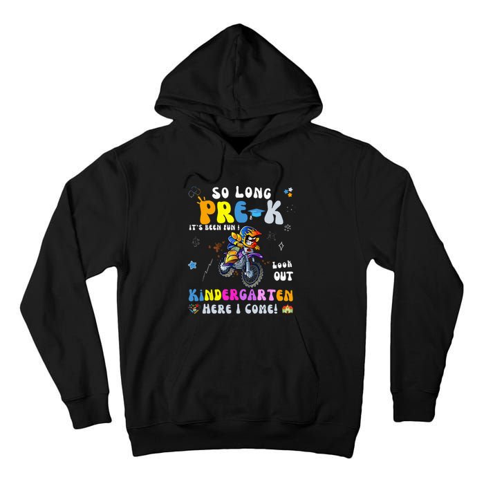 So Long PreK Kindergarten Here I Come Motorcycle Graduation Tall Hoodie