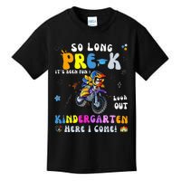 So Long PreK Kindergarten Here I Come Motorcycle Graduation Kids T-Shirt