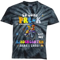 So Long PreK Kindergarten Here I Come Motorcycle Graduation Kids Tie-Dye T-Shirt