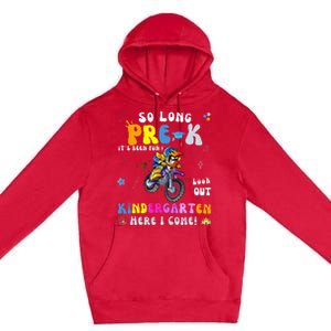 So Long PreK Kindergarten Here I Come Motorcycle Graduation Premium Pullover Hoodie