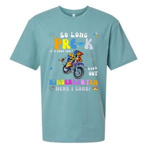 So Long PreK Kindergarten Here I Come Motorcycle Graduation Sueded Cloud Jersey T-Shirt