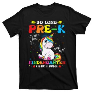 So Long PreK Kindergarten Here I Come Unicorn Graduation T-Shirt