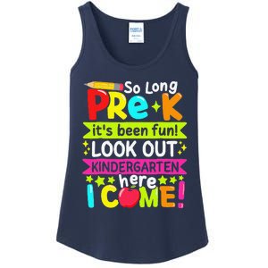 So Long Pre K Kindergarten Here Graduate Last Day Of School Gift Ladies Essential Tank