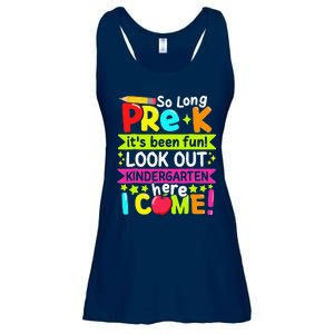 So Long Pre K Kindergarten Here Graduate Last Day Of School Gift Ladies Essential Flowy Tank