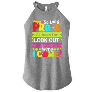 So Long Pre K Kindergarten Here Graduate Last Day Of School Gift Women's Perfect Tri Rocker Tank