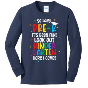 So Long PreK Look Out Kindergarten Funny Graduation Gifts Gift Kids Long Sleeve Shirt