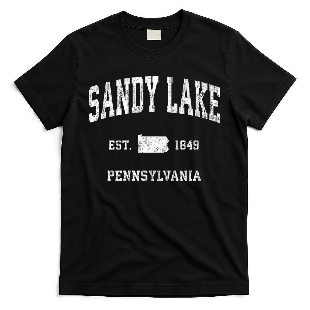 Sandy Lake Pennsylvania Pa Vintage Athletic Sports T-Shirt