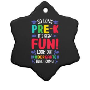 So Long PreK Look Out Kindergarten Funny Graduation Gifts Ceramic Star Ornament