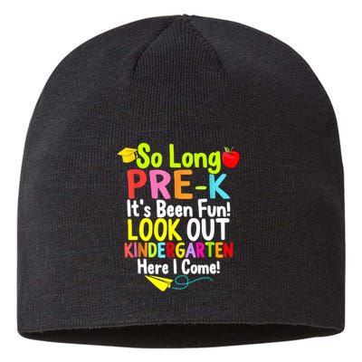 So Long PreK Look Out Kindergarten Funny Graduation Gifts Sustainable Beanie