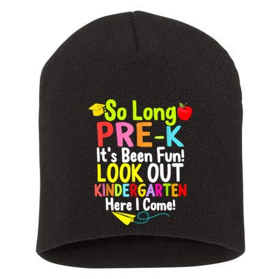 So Long PreK Look Out Kindergarten Funny Graduation Gifts Short Acrylic Beanie