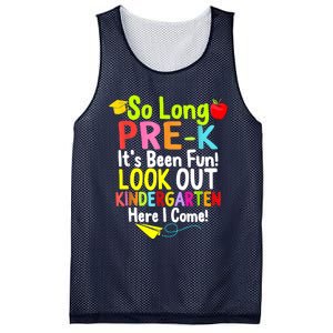 So Long PreK Look Out Kindergarten Funny Graduation Gifts Mesh Reversible Basketball Jersey Tank