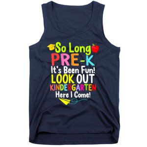 So Long PreK Look Out Kindergarten Funny Graduation Gifts Tank Top