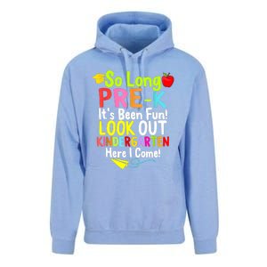 So Long PreK Look Out Kindergarten Funny Graduation Gifts Unisex Surf Hoodie