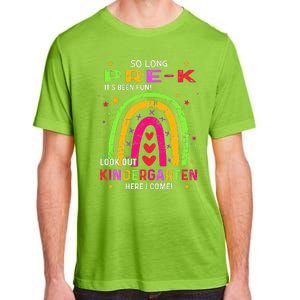 So Long PreK Look Out Kindergarten Graduation Gifts Rainbow Adult ChromaSoft Performance T-Shirt