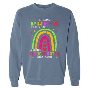 So Long PreK Look Out Kindergarten Graduation Gifts Rainbow Garment-Dyed Sweatshirt