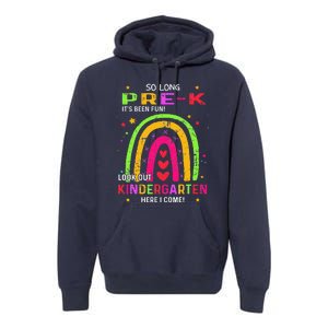 So Long PreK Look Out Kindergarten Graduation Gifts Rainbow Premium Hoodie