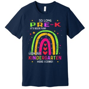 So Long PreK Look Out Kindergarten Graduation Gifts Rainbow Premium T-Shirt