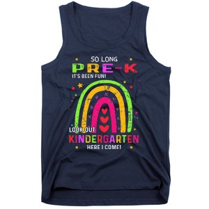 So Long PreK Look Out Kindergarten Graduation Gifts Rainbow Tank Top