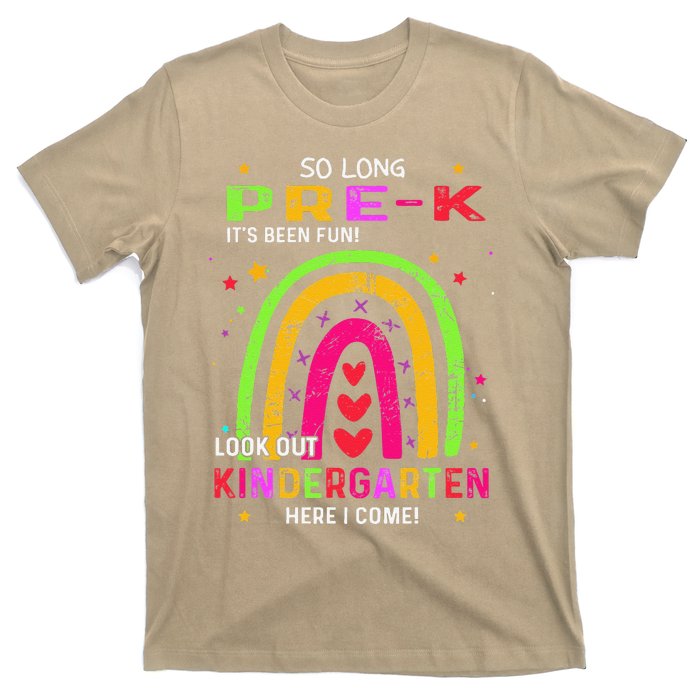 So Long PreK Look Out Kindergarten Graduation Gifts Rainbow T-Shirt