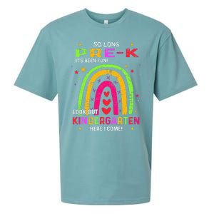 So Long PreK Look Out Kindergarten Graduation Gifts Rainbow Sueded Cloud Jersey T-Shirt