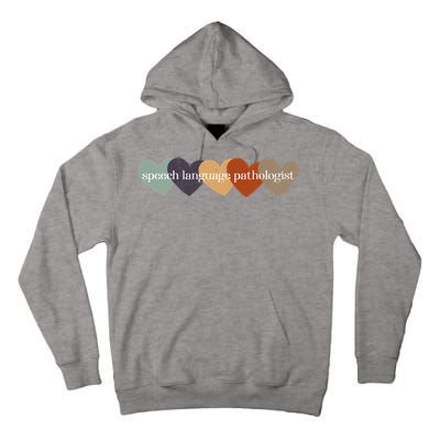 Speech Language Pathologist Teacher Hearts Back to School Tall Hoodie