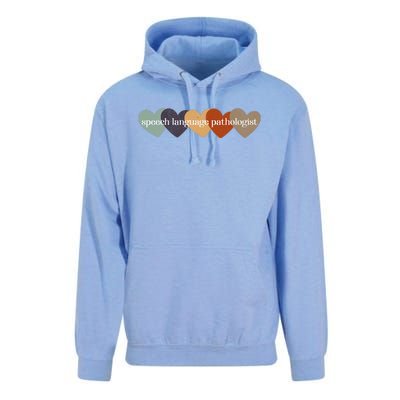 Speech Language Pathologist Teacher Hearts Back to School Unisex Surf Hoodie