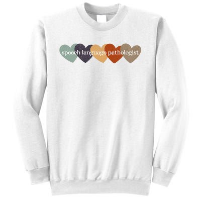 Speech Language Pathologist Teacher Hearts Back to School Sweatshirt