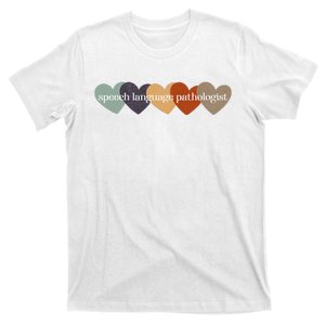 Speech Language Pathologist Teacher Hearts Back to School T-Shirt