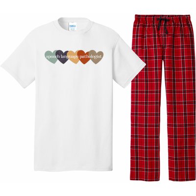 Speech Language Pathologist Teacher Hearts Back to School Pajama Set