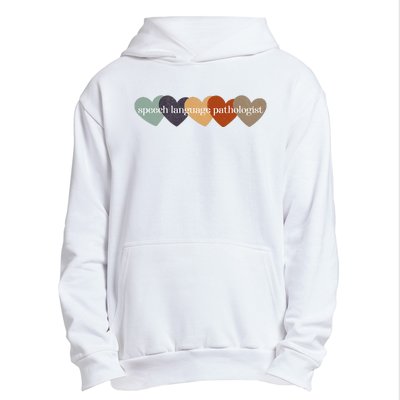 Speech Language Pathologist Teacher Hearts Back to School Urban Pullover Hoodie