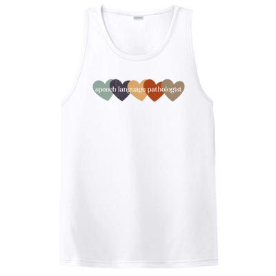 Speech Language Pathologist Teacher Hearts Back to School PosiCharge Competitor Tank