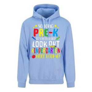 So Long PreK Look Out Kindergarten Here I Come Summer Unisex Surf Hoodie