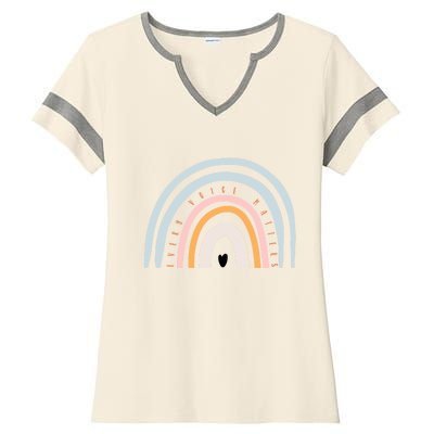 Speech Language Pathologist Speech Therapy SLP Gift Boho Ladies Halftime Notch Neck Tee