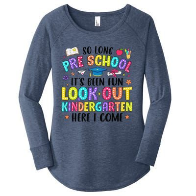 So Long Prek Graduation Kindergarten Here I Come Women's Perfect Tri Tunic Long Sleeve Shirt