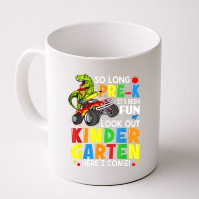 So Long Pre K Look Out Kindergarten Here I Come Dinosaur Coffee Mug