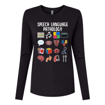 Speech Language Pathology Slp Cool Speech Pathologist Gift Womens Cotton Relaxed Long Sleeve T-Shirt