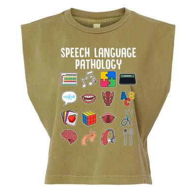 Speech Language Pathology Slp Cool Speech Pathologist Gift Garment-Dyed Women's Muscle Tee