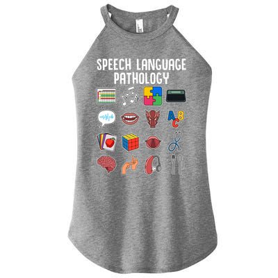 Speech Language Pathology Slp Cool Speech Pathologist Gift Women’s Perfect Tri Rocker Tank