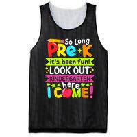 So Long Pre K Kindergarten Here Graduate Last Day Of School Mesh Reversible Basketball Jersey Tank