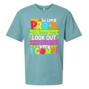 So Long Pre K Kindergarten Here Graduate Last Day Of School Sueded Cloud Jersey T-Shirt