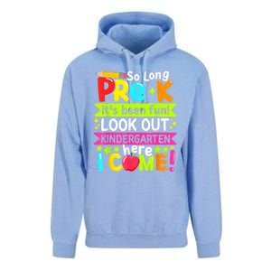 So Long Pre K Kindergarten Here Graduate Last Day Of School Unisex Surf Hoodie