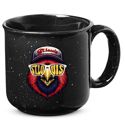 St. Louis Proud Name Personalized Cute Bird Animal 15oz Campfire Ceramic Mug