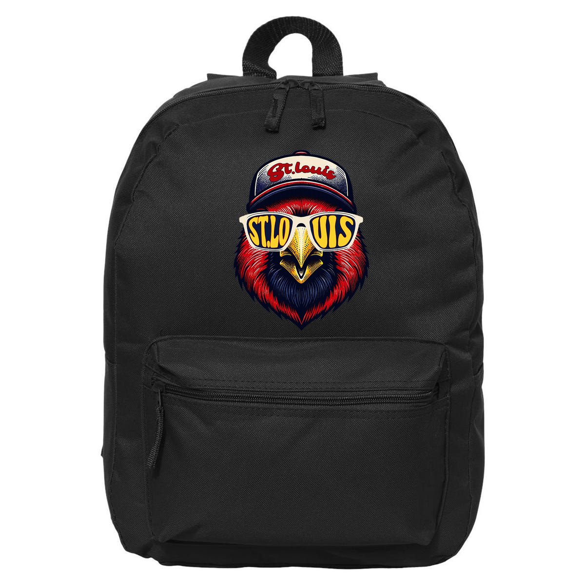 St. Louis Proud Name Personalized Cute Bird Animal 16 in Basic Backpack