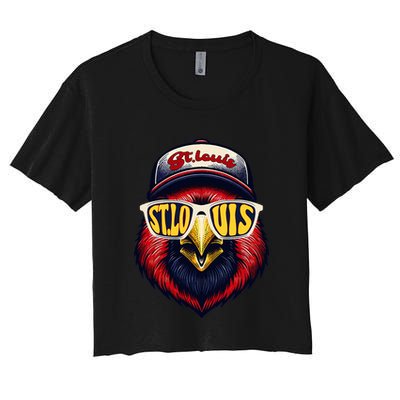 St. Louis Proud Name Personalized Cute Bird Animal Crop Top