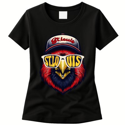 St. Louis Proud Name Personalized Cute Bird Animal Womens T-Shirt